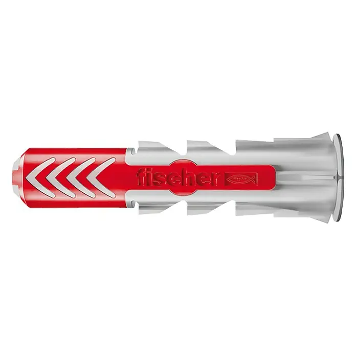 Fischer Asortiman tipli Duopower - Promjer tiple: 6 mm, Duljina tiple: 50 mm, 100 kom, S rubom, Svi građevni materijali - Pogled sprijeda