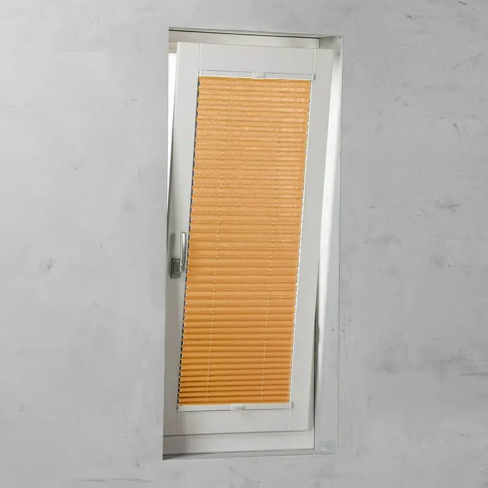 Expo Ambiente Plissee - B x H: 120 x 130 cm, Orange - Vorderansicht