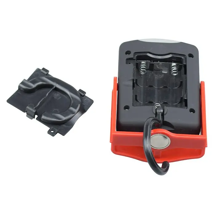 BAUHAUS Mobiles LED-Licht - 3 W, Schwarz/Rot, Höhe: 9,7 cm - Ansicht von oben