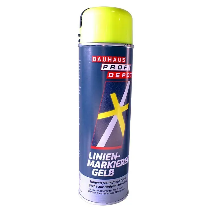 Profi Depot Linienmarkierer - Rapsgelb, 500 ml - Vorderansicht