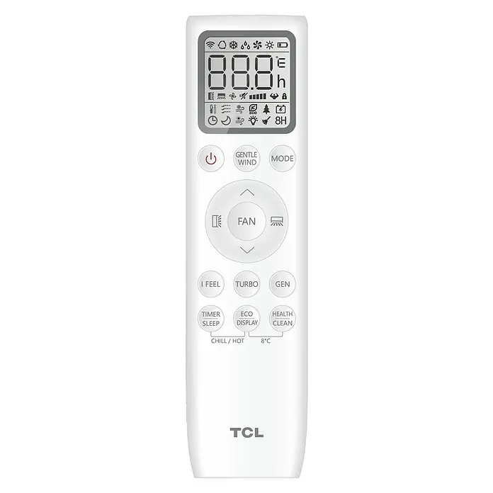TCL Inverter-Klimasplitgerät TAC-24CHSD/XA41 - Max. Kühlleistung je Gerät in BTU/h: 24.000 BTU/h, Max. Heizleistung je Gerät in BTU/h: 24.000 BTU/h, Passend für: Räume bis ca. 70 m² - Vorderansicht