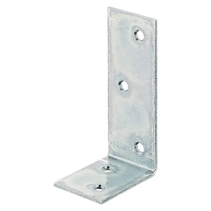 Stabilit Escuadra para vigas - 80 x 40 x 30 mm, Acero, Zincado, Plateado - Vista angular