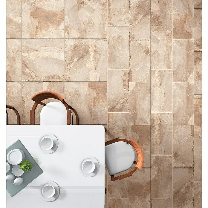 Feinsteinzeugfliese Ground - 59,7 x 59,7 mm, Beige - Stimmungsaufnahme