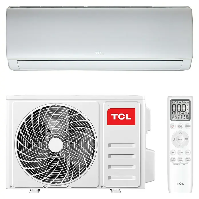 TCL Inverter-Klimasplitgerät TAC-24CHSD/XA41 - Max. Kühlleistung je Gerät in BTU/h: 24.000 BTU/h, Max. Heizleistung je Gerät in BTU/h: 24.000 BTU/h, Passend für: Räume bis ca. 70 m² - Vorderansicht