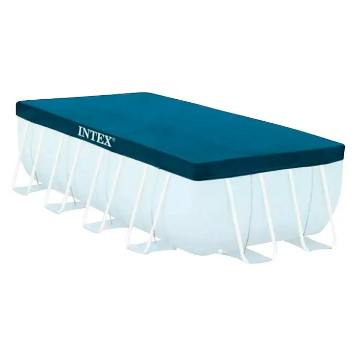 Intex Set bazen s priborom Frame Pool - D x Š x V: 732 x 366 x 132 cm, Zapremnina: 31.805 l, Tamnosive boje - Dijagonalni pogled