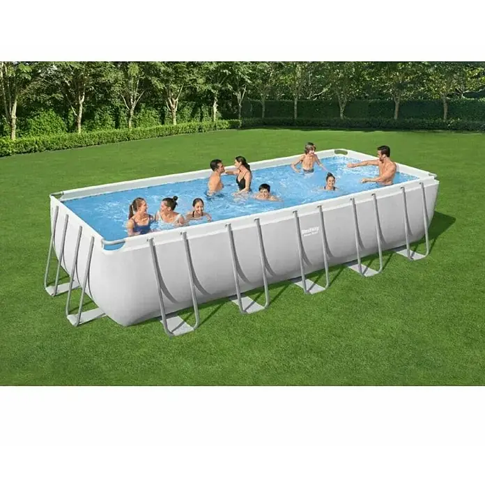Pravokutni bazen s priborom Bestway - Power Steel - D x Š x V: 640 x 274 x 132 cm, 19.281 l - Živopisni prikaz