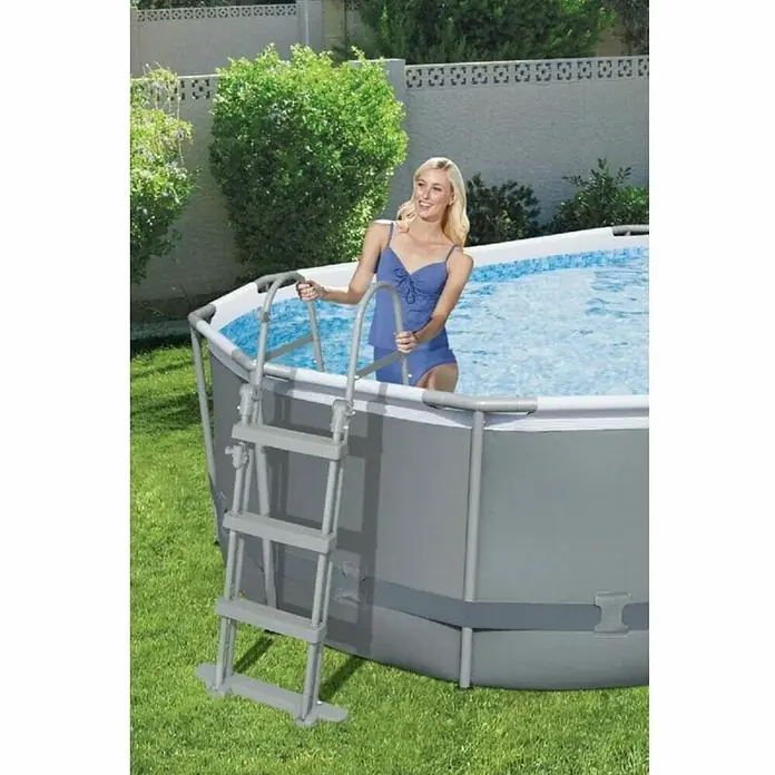 Bazen sa priborom Bestway Power Steel - 427 x 250 x 100 cm, 7.250 l - Živopisni prikaz