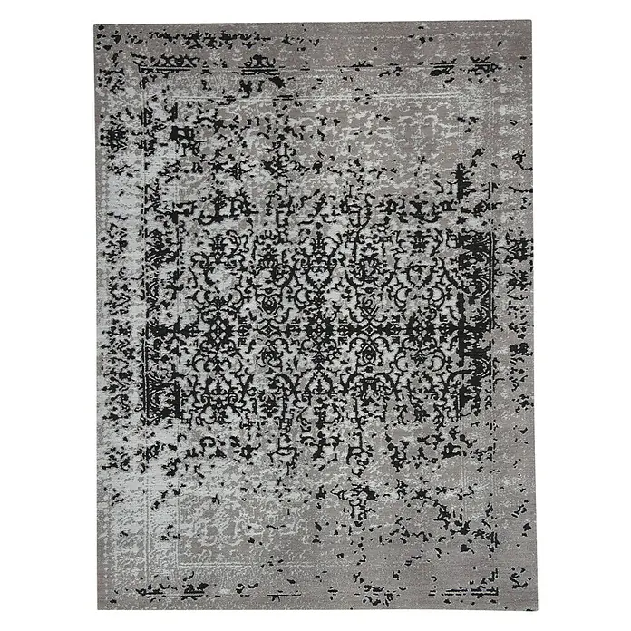 Kayoom Teppich Sunny 300 - Beige/Schwarz, 150 x 80 cm, 100% Polyester - Vorderansicht