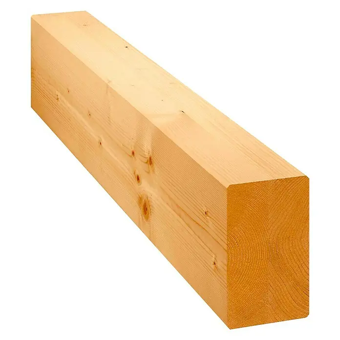 Viga de madera - L x An x Al: 300 x 12 x 12 cm, Pino/abeto, Natural