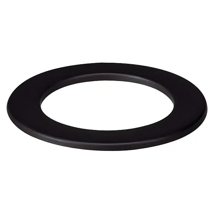 Plafón para tubo de estufa - 200 mm, Esmaltado, Negro
