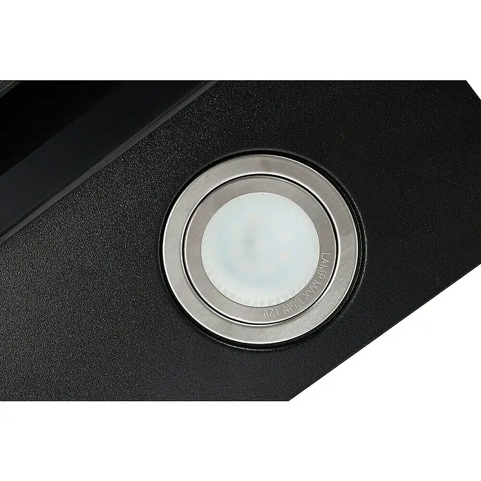 Respekta Schräghaube Skala CH 89060 S - Breite: 59,5 cm, Max. Luftleistung: 479,8 m³/h, Schwarz - Detailaufnahme