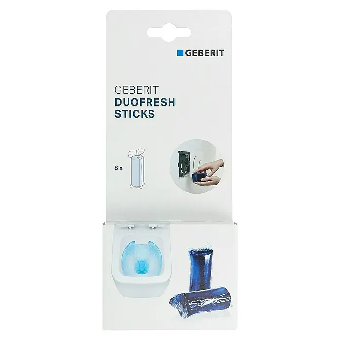 Geberit WC-Reiniger Duofresh Sticks - 8 Stk., Geberit Unterputz-Spülkasten, Geberit Spülkasten-Einschub, Villeroy & Boch Subway 2.0 Spülrandloses Wand-WC-Set ViFresh - Vorderansicht