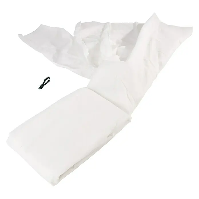 Nature Wintervlies - Ø x l: 64 cm x 10 m, 30 g/m², Wit - Diagonaal zicht