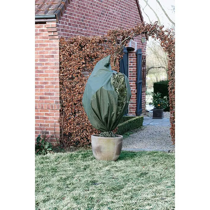 Nature Vliesdoek met ritssluiting - Ø x l: 150 x 200 cm, Groen - Sfeeropname