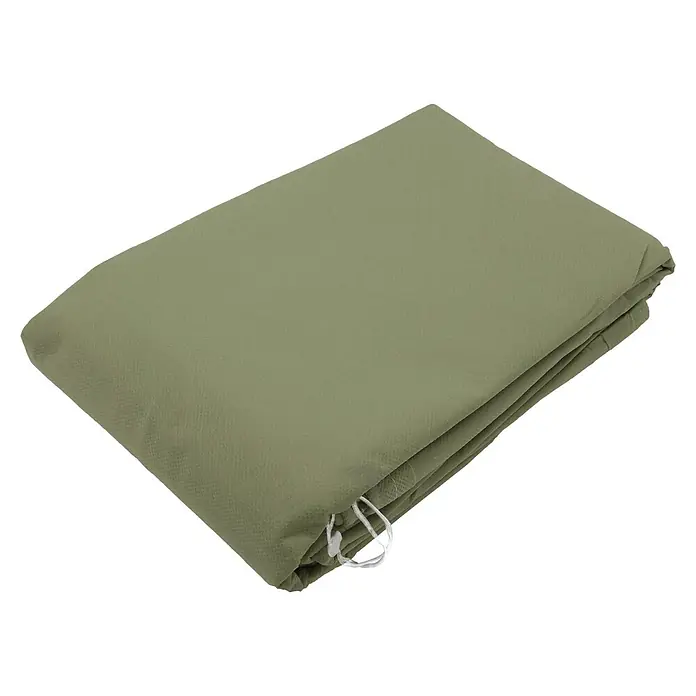 Nature Vliesdoek met ritssluiting - Ø x l: 150 x 200 cm, Groen - Diagonaal zicht