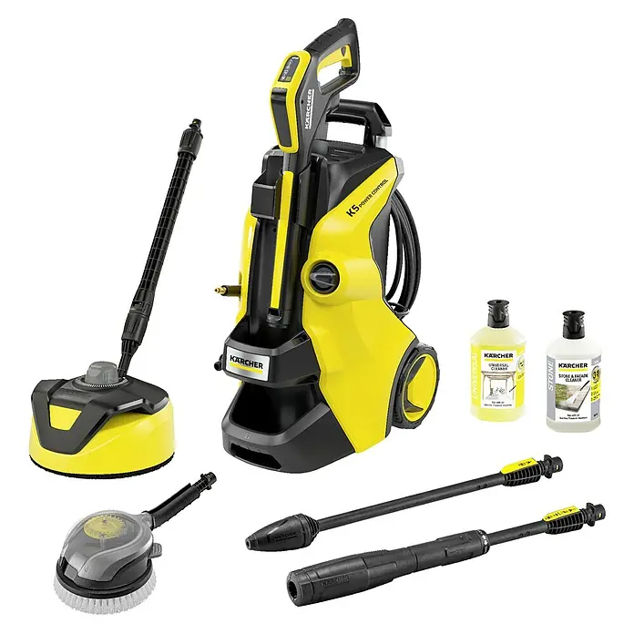 Kärcher Hochdruckreiniger K 5 Power Control Home & Brush - 2.100 W, Max. Druck: 145 bar, Fördermenge: 500 l/h - Diagonale Ansicht