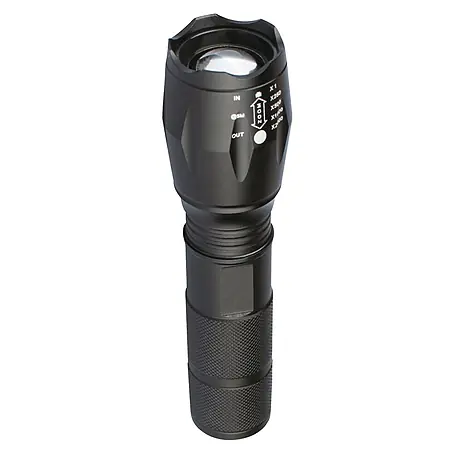 LED-Taschenlampe Zoom mit Powerbank
