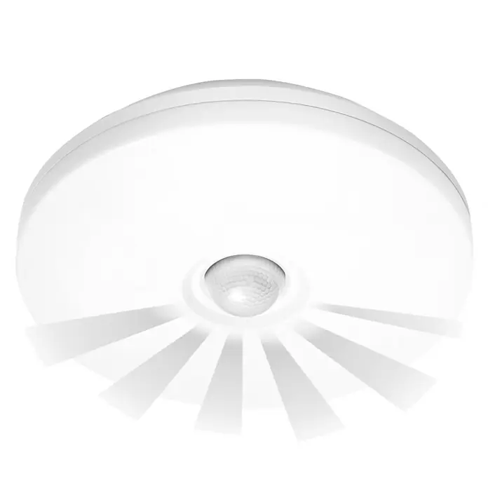 Steinel Buitenwandlamp met sensor DL 850 S - 18 W, 258 x 258 x 74 mm, Wit, IP44 - Zicht van beneden