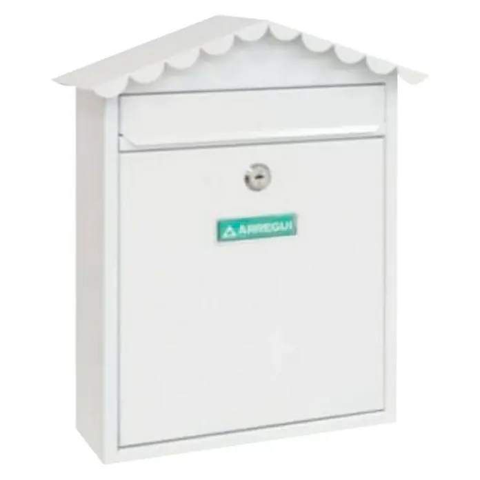 Arregui Visit Buzón de correo E-5741 - Acero, L x An x Al: 9 x 26 x 36 cm, Blanco