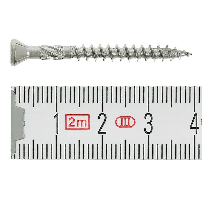 Profi Depot H-panel csavarok Turbo Drill - Átmérő: 4 mm, Hosszúság: 40 mm, Rozsdamentes acél, TX TORX meghajtókhoz, Süllyesztett fej - Felülnézet