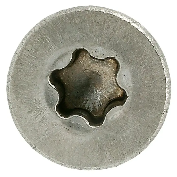 Profi Depot Spanplattenschraube A2 - Durchmesser: 5 mm, Länge: 80 mm, Edelstahl, TX für TORX-Antriebe, Teilgewinde, 75 Stk. - Detailaufnahme