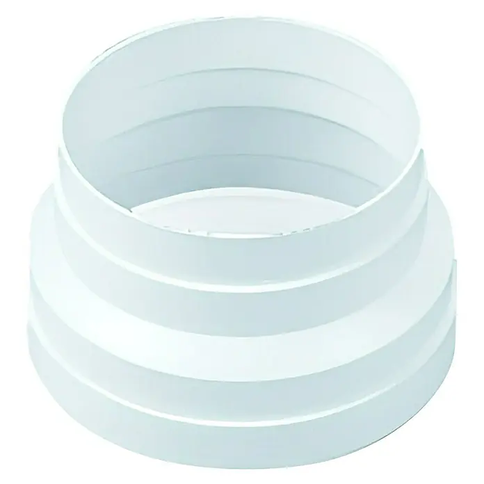Cono reductor Tubpla - 125 mm, Blanco - Vista descendente
