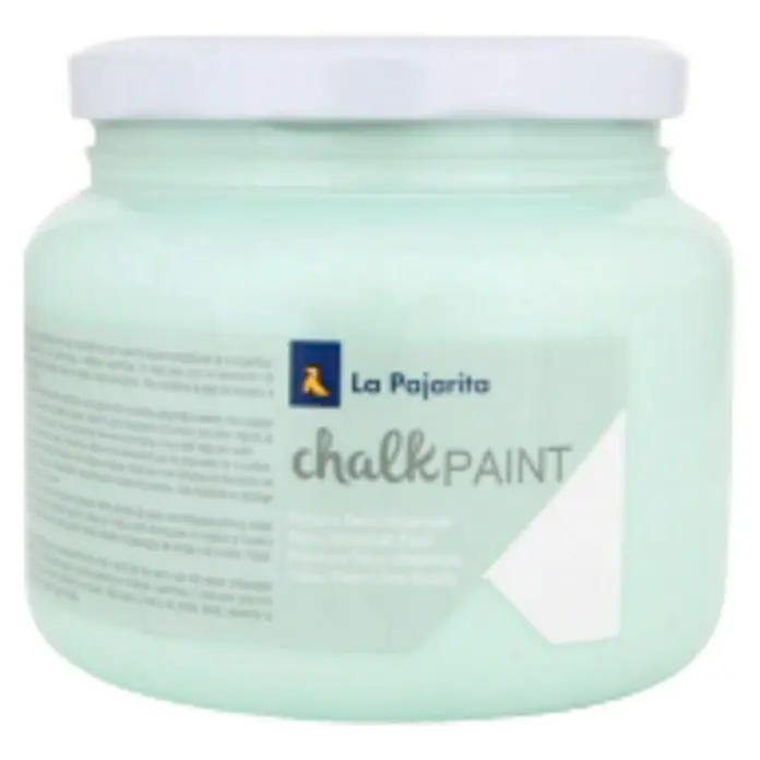 La Pajarita Pintura de tiza Chalk Paint - Mint, 500 ml, Mate