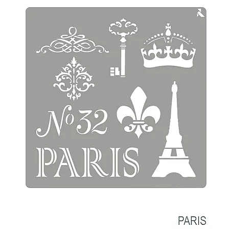 La Pajarita  Plantilla decorativa Stencil Paris