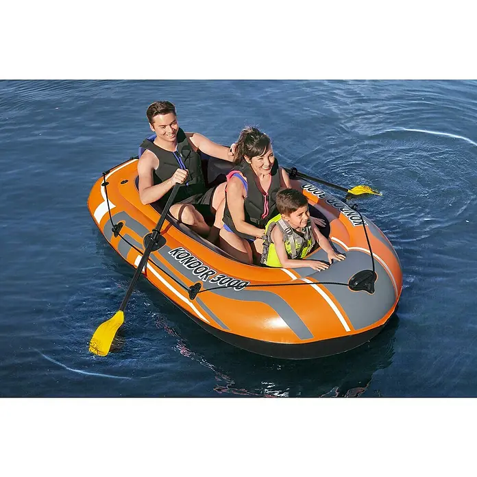 Hydro-Force Bote hinchable Kondor 3000 - L x An x Al: 232 x 115 x 36 cm, Apto para: 2+1 personas, Carga útil: 190 kg - Producto en uso
