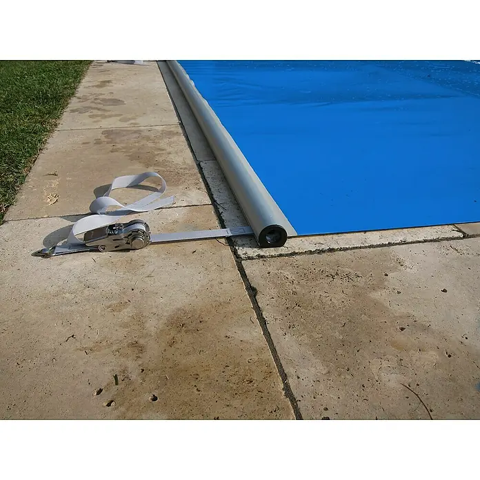 KWAD Pool-Abdeckplane Flex - L x B: 6,5 x 3,5 m, PVC, Blau - Stimmungsaufnahme