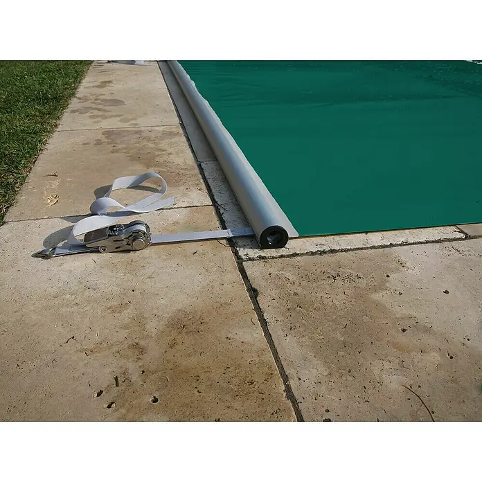 KWAD Pool-Abdeckplane Flex - L x B: 8,5 x 4,5 m, PVC, Grün - Stimmungsaufnahme