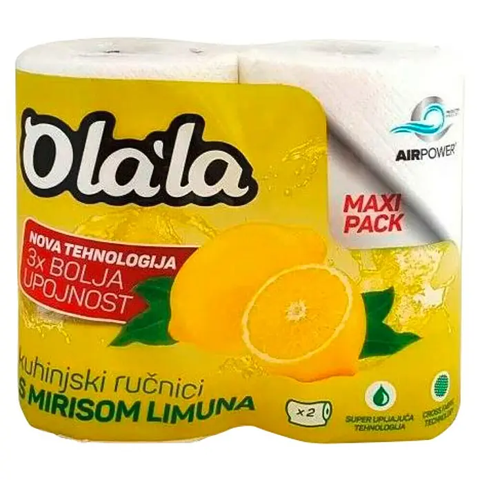 Papirnati ručnici Olala Maxi Pack - Broj slojeva: 2 Kom., 2 Kom. - Pogled sprijeda