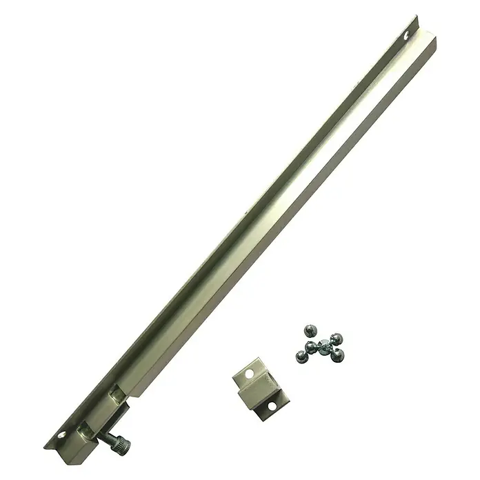 Cerrojo - Largo: 300 mm, Aluminio, Plateado