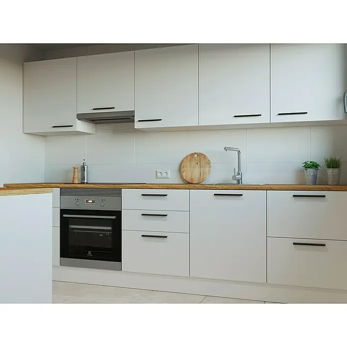 Top Elba Elemento lateral mueble cocina - An x Al: 60 x 215 cm, Blanco mate - Foto ambiente