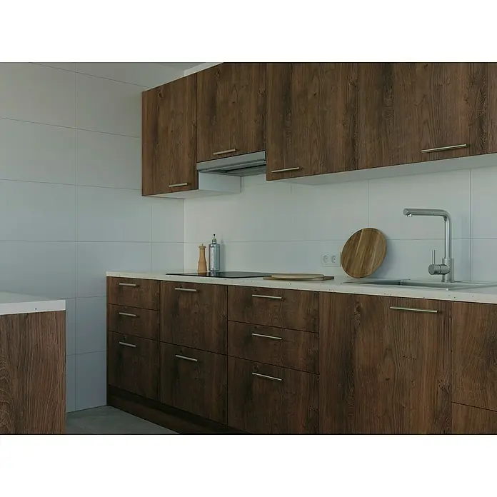 Top Elba Elemento lateral mueble cocina - An x Al: 35 x 35 cm, Roble marrón - Foto ambiente
