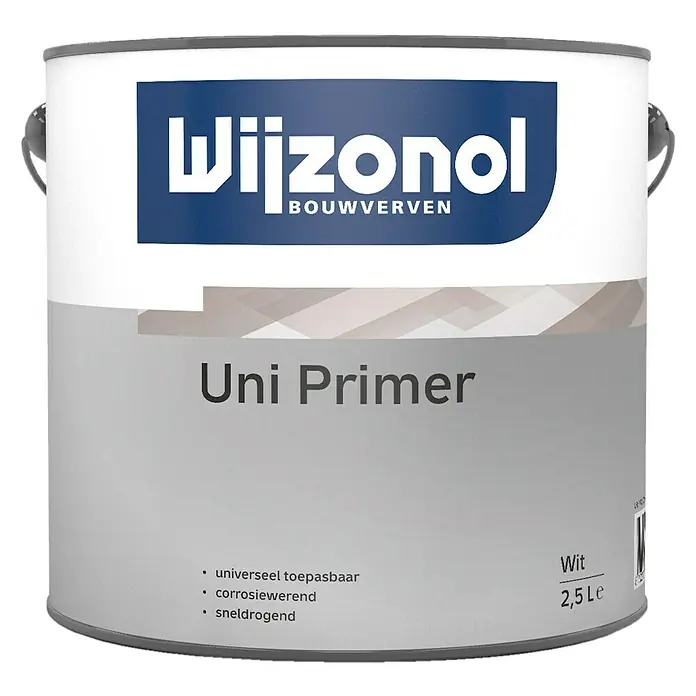 Wijzonol Universele primer - Wit, 2,5 l, Mat - Vooraanzicht