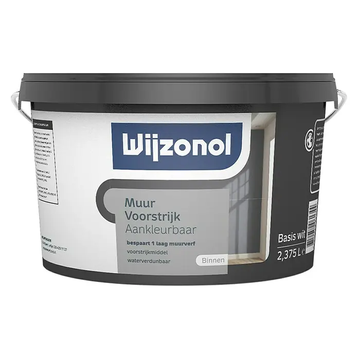 Wijzonol Voorstrijk Aankleurbaar - 2,5 l - Vooraanzicht