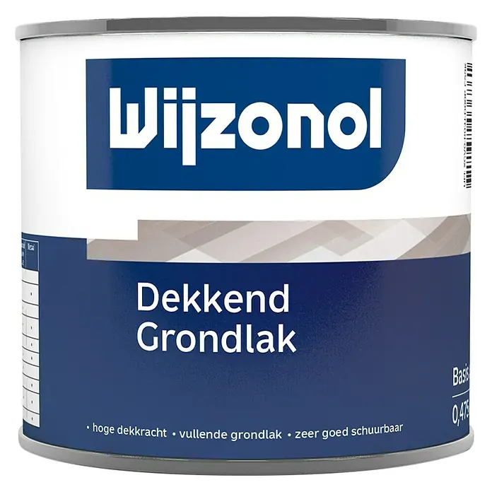 Wijzonol Grondverf Dekkend - Mengkleur basis, 500 ml - Vooraanzicht