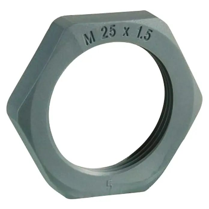 Tuerca hexagonal de poliamida PG21 - M25 - Vista angular