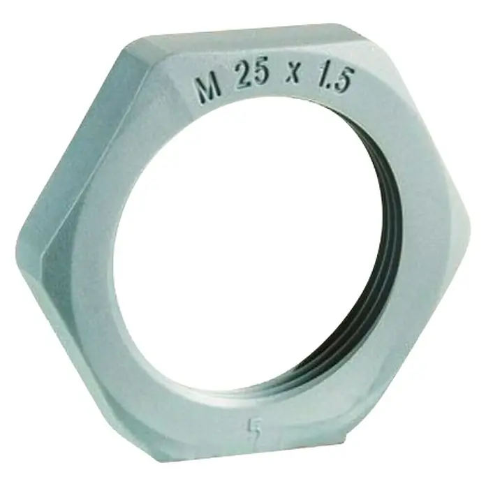 Tuerca hexagonal de poliamida PG16 - M25 - Vista angular