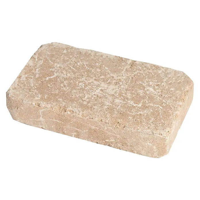 Seesteiner Pflasterstein - L x B x H: 26 x 15,6 x 5 cm, Beton, Beige - Diagonale Ansicht