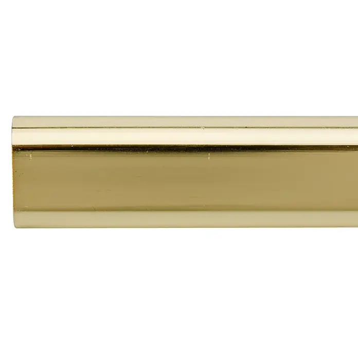 Barra para ropa - 2.000 x 250 x 15 mm, Oro, Apto para: Armarios