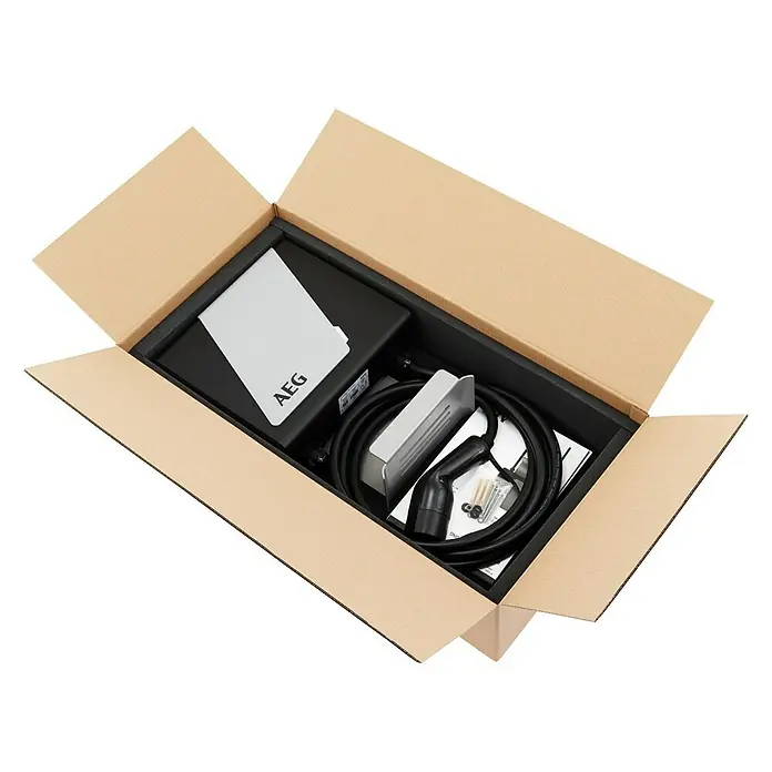 AEG E-Auto Ladestation Wallbox WB 11 - Ladeleistung: 11 kW - Diagonale Ansicht