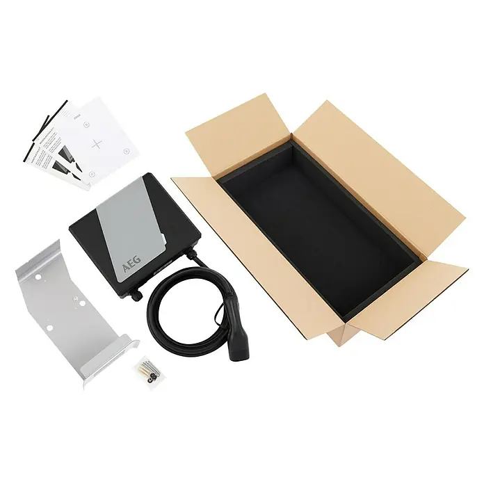 AEG E-Auto Ladestation Wallbox WB 11 - Ladeleistung: 11 kW - Diagonale Ansicht