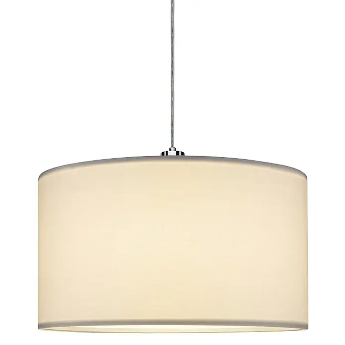 Paulmann URail 2Easy Lampenschirm Tessa - Durchmesser: 45 cm, Weiß, Textil, Form: Rund - Vorderansicht