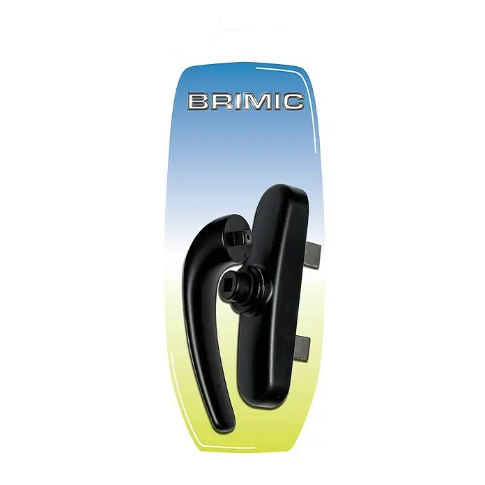 Micel Manilla para ventana 6833 - Largo: 13,7 cm, Negro, Aluminio