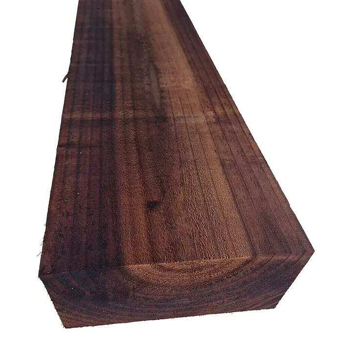 Traviesa de madera - 125 x 20 x 10 cm, Pino - Primer plano