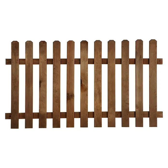 Forest-Style Valla de madera Mustang - L x Al: 180 x 100 cm, Marrón