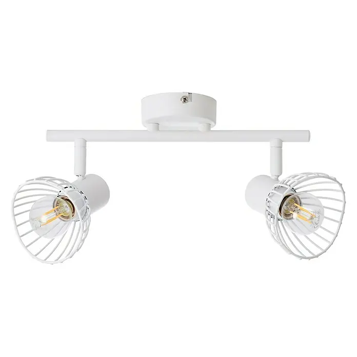 Brilliant Elhi Deckenstrahler - 40 W, L x B x H: 18 x 38 x 16,5 cm, Weiß, E14 - Vorderansicht