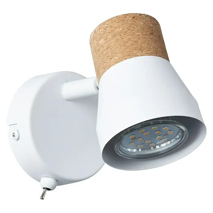 Brilliant Moka Deckenstrahler - 10 W, L x B x H: 13,5 x 8 x 9 cm, Weiß, GU10 - Diagonale Ansicht